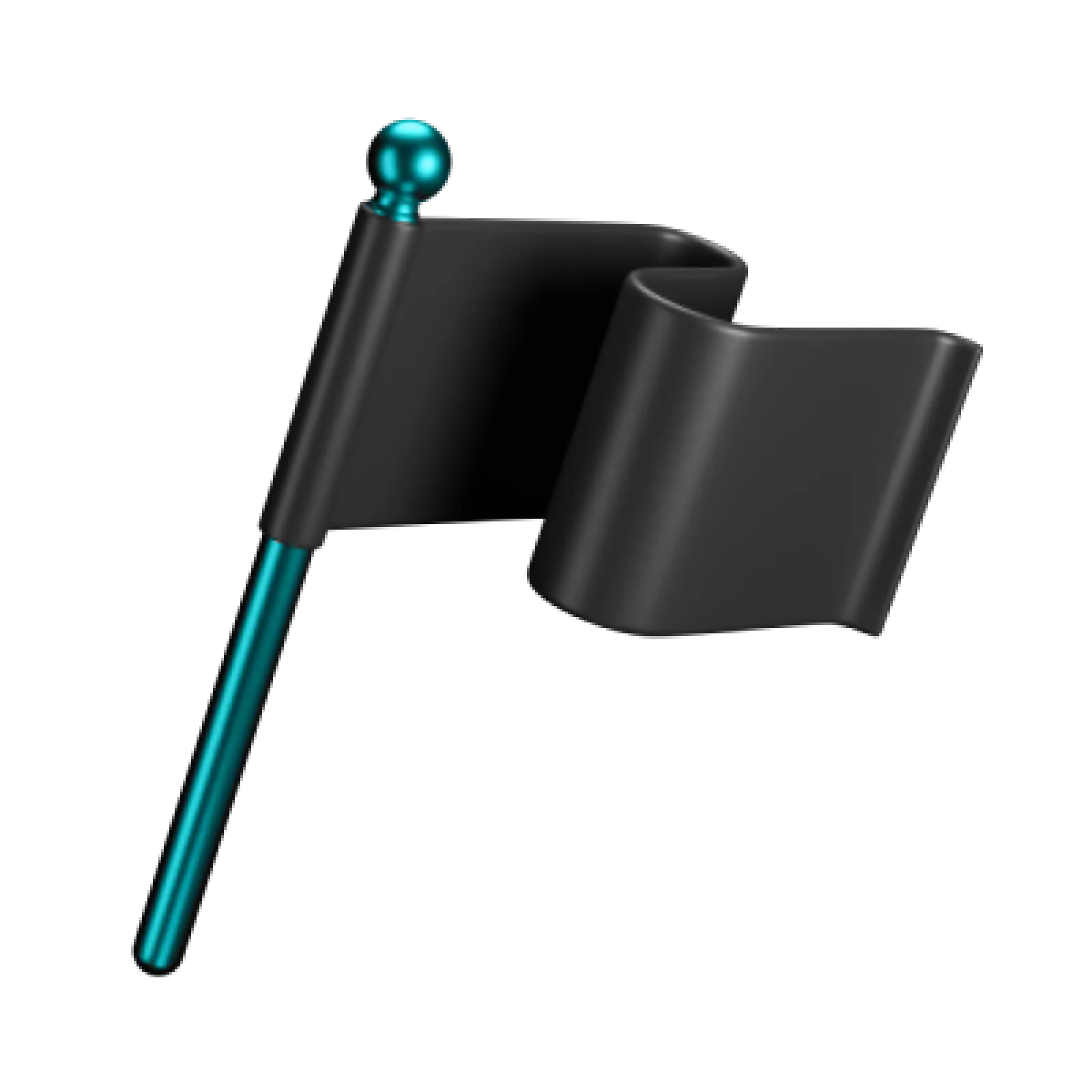 3D Icon einer Flagge