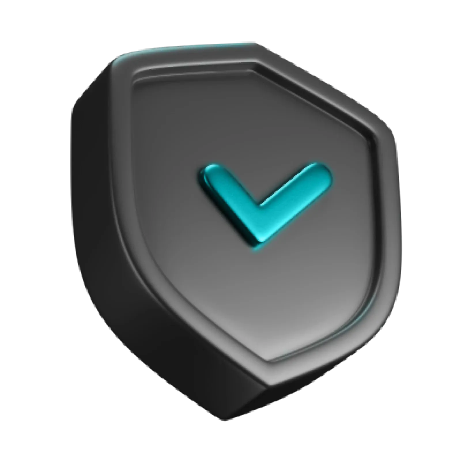 3D Icon eines Schildes